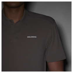 Футболка Salomon Trackline Polo M - коричнева