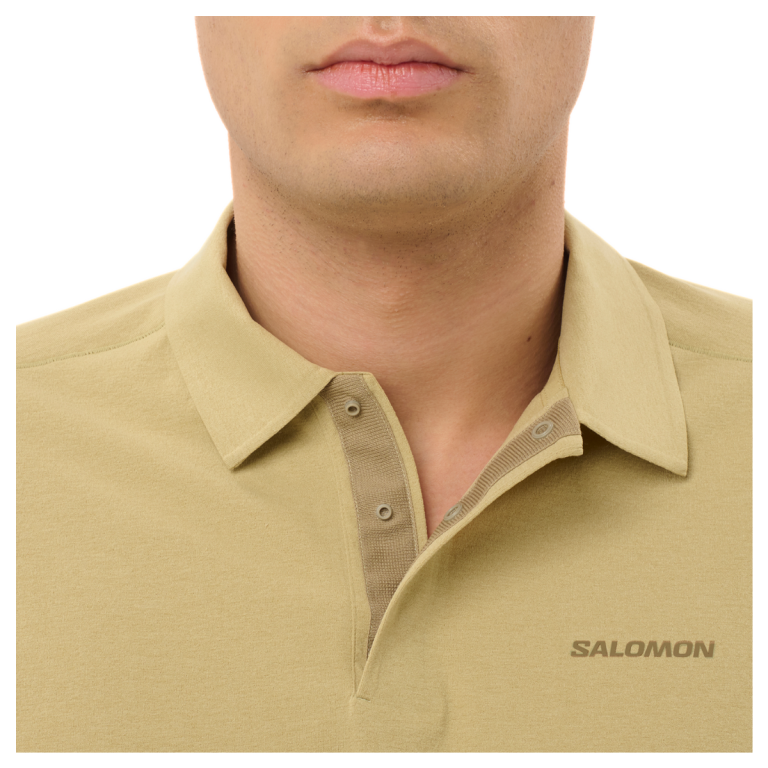 Футболка Salomon Trackline Polo M - жовта