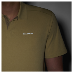 Футболка Salomon Trackline Polo M - жовта