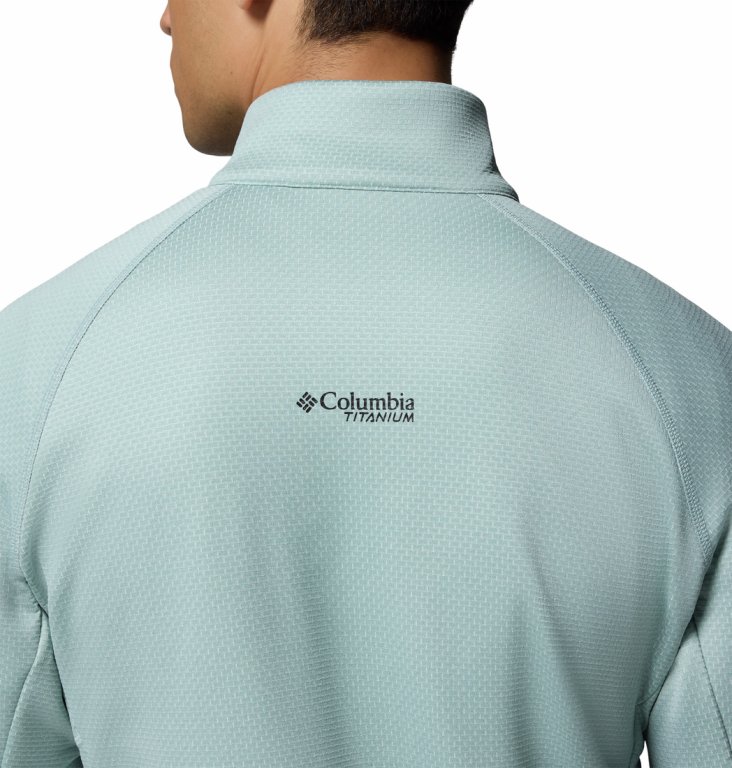 Кофта Columbia Triple Canyon™ Grid Fleece FZ II M - світло-блакитно/чорна