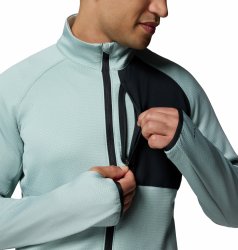 Кофта Columbia Triple Canyon™ Grid Fleece FZ II M - світло-блакитно/чорна