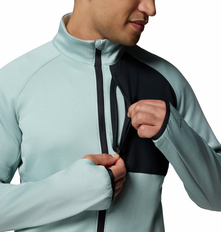 Кофта Columbia Triple Canyon™ Grid Fleece FZ II M - світло-блакитно/чорна