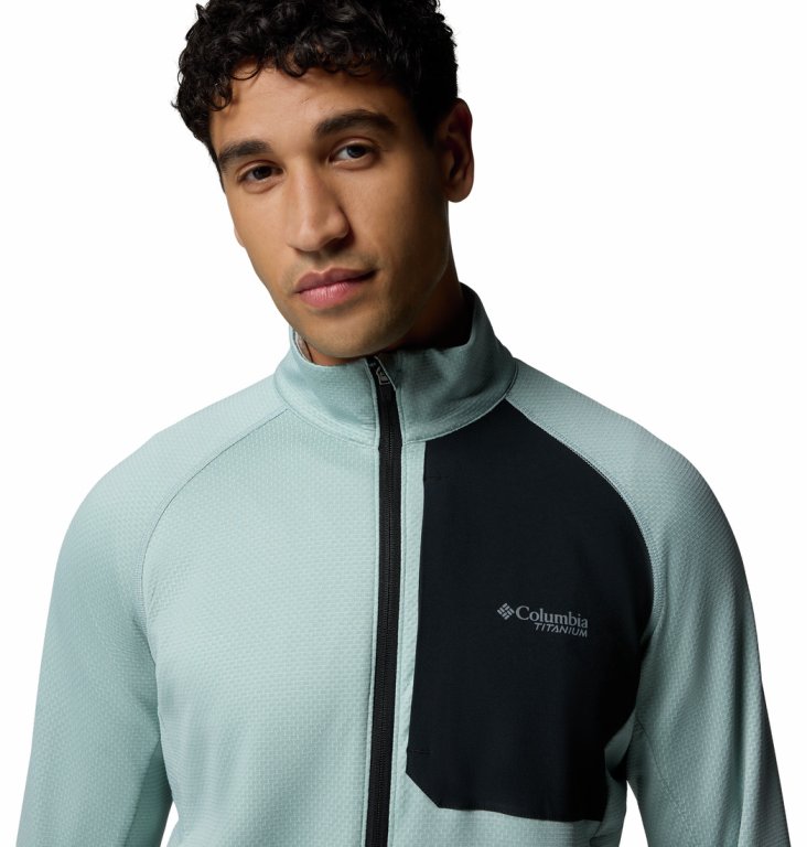 Кофта Columbia Triple Canyon™ Grid Fleece FZ II M - світло-блакитно/чорна