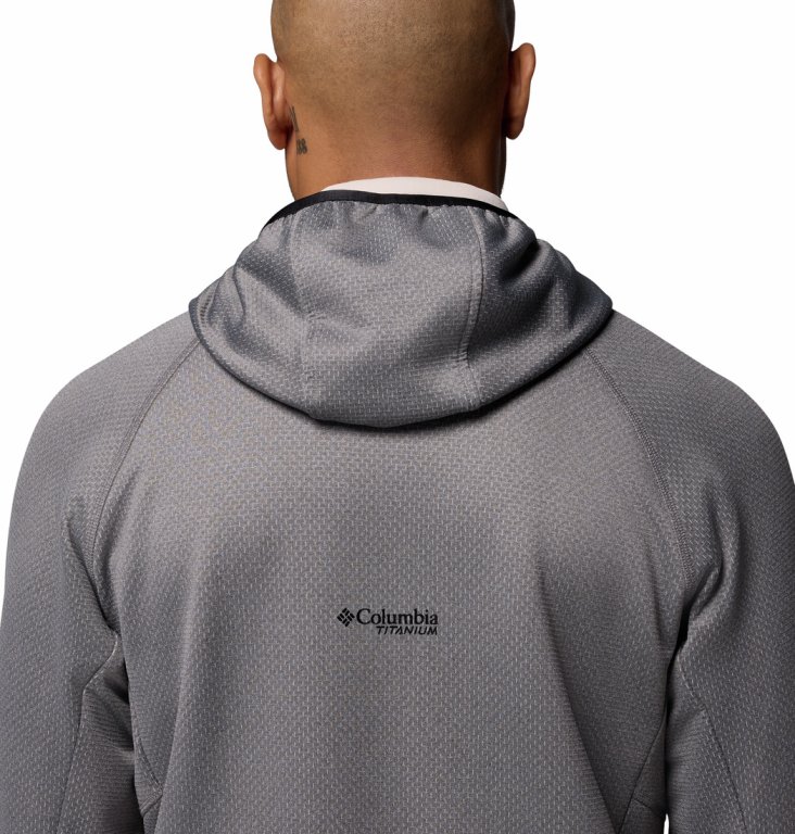 Кофта Columbia Triple Canyon™ Grid Fleece Hooded FZ II M - сіро/чорна