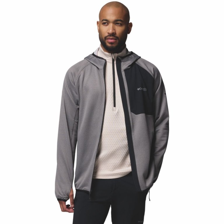 Кофта Columbia Triple Canyon™ Grid Fleece Hooded FZ II M - сіро/чорна