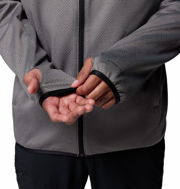 Кофта Columbia Triple Canyon™ Grid Fleece Hooded FZ II M - сіро/чорна