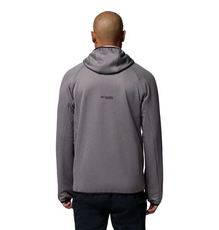 Кофта Columbia Triple Canyon™ Grid Fleece Hooded FZ II M - сіро/чорна