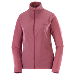 Світшот Salomon Essential Lightwarm Hybrid W - рожевий