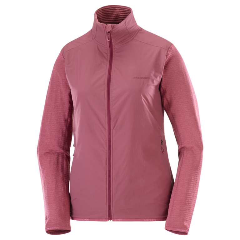 Світшот Salomon Essential Lightwarm Hybrid W - рожевий