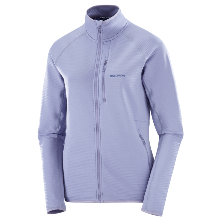 Світшот Salomon Essential Lightwarm FZ W - фіолетовий