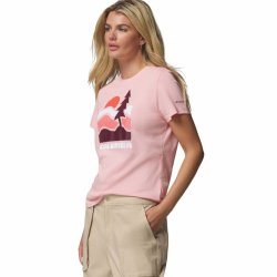 Футболка Columbia Ruby Springs™ Graphic Fitted SS W - рожева