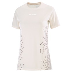 Футболка Salomon Sense Aero SS Tee GFX W - біла