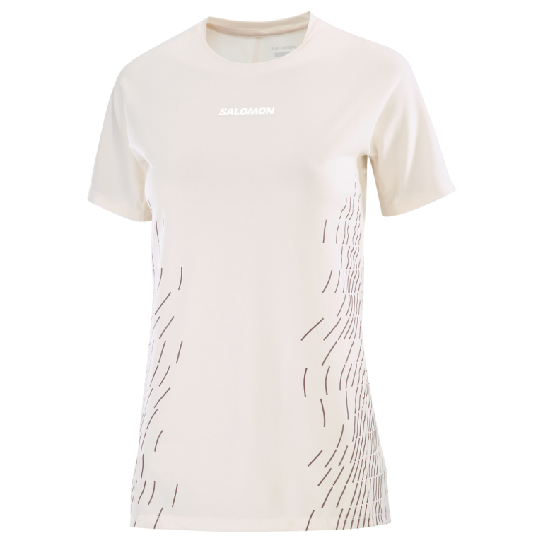 Футболка Salomon Sense Aero SS Tee GFX W - біла
