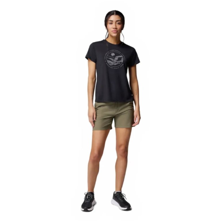Футболка Columbia Sloan Ridge™ Graphic SS Tee W - чорна