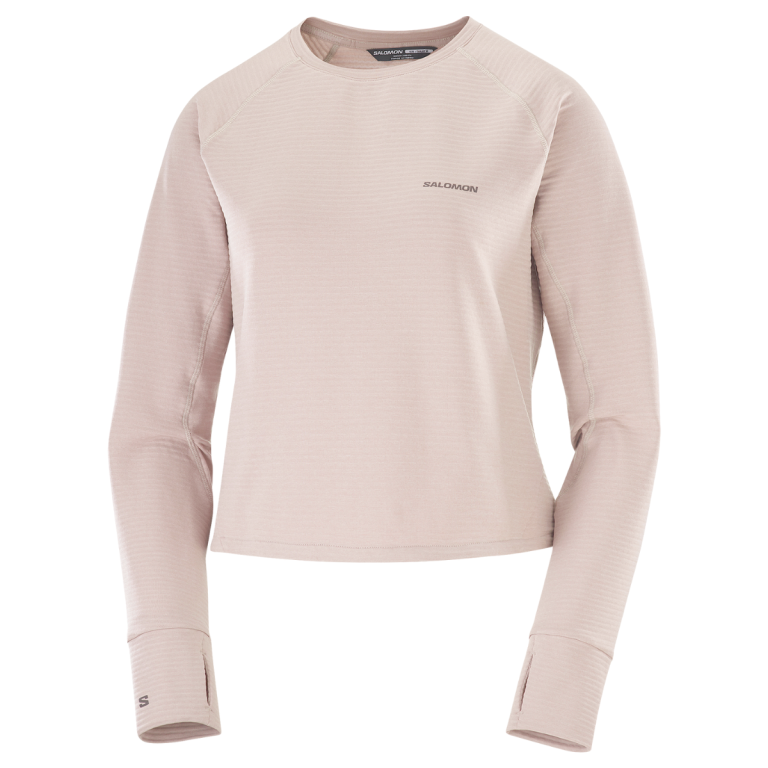 Світшот Salomon Essential Lightwarm CN W - рожевий