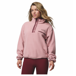 Mikina Columbia Helvetia™ II Cropped Half Snap Fleece W - ružová/červená