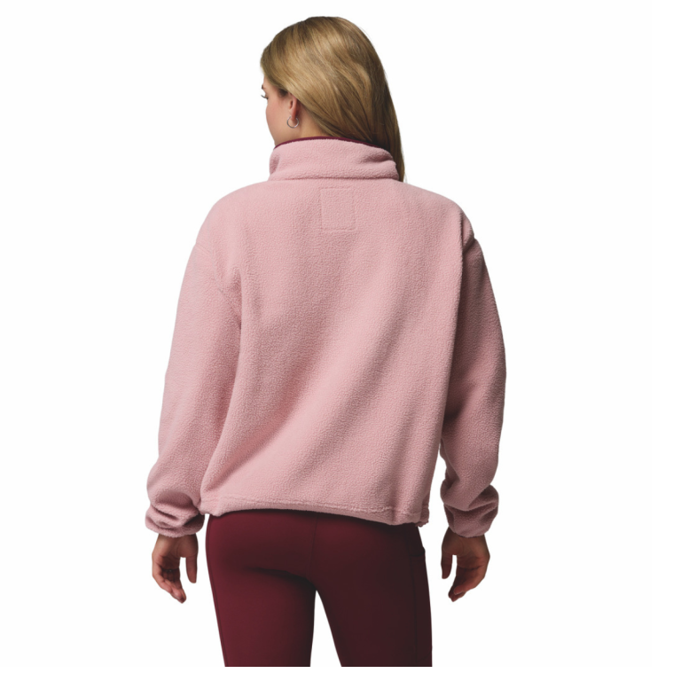 Mikina Columbia Helvetia™ II Cropped Half Snap Fleece W - ružová/červená