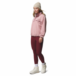 Mikina Columbia Helvetia™ II Cropped Half Snap Fleece W - ružová/červená