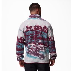 Mikina Columbia Helvetia™ II Printed Half Snap Fleece M - červená/modrá/sivá