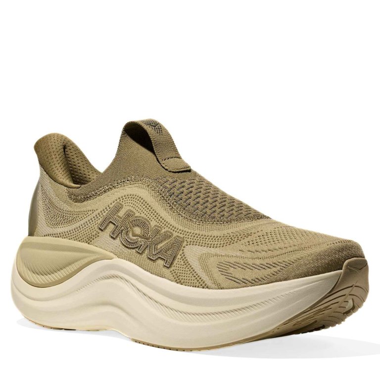 Взуття Hoka Skyward Laceless M - коричневе