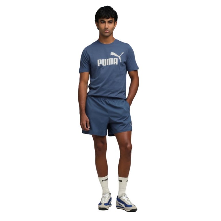 Футболка Puma ESS № 1 Logo Heather Tee M - синія