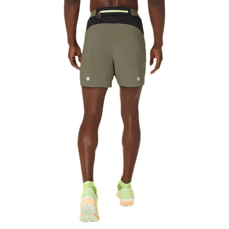 Шорти Asics Fujitrail All Over Print 5In Short M - зелені