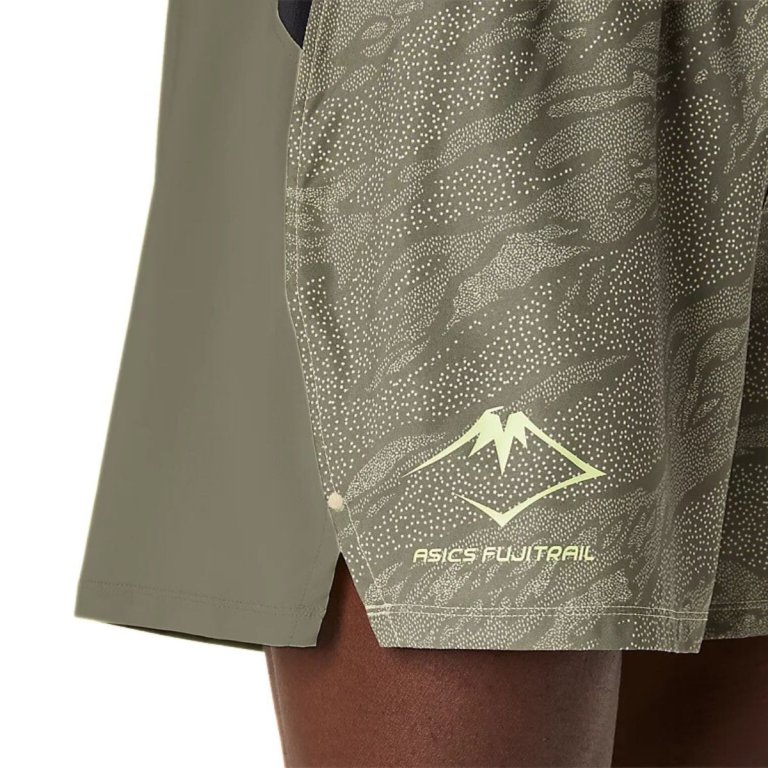Шорти Asics Fujitrail All Over Print 5In Short M - зелені