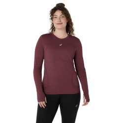 Футболка Asics Road Seamless LS Top W - червона