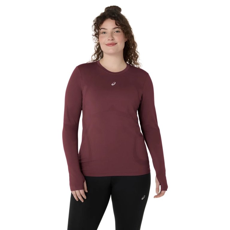 Футболка Asics Road Seamless LS Top W - червона