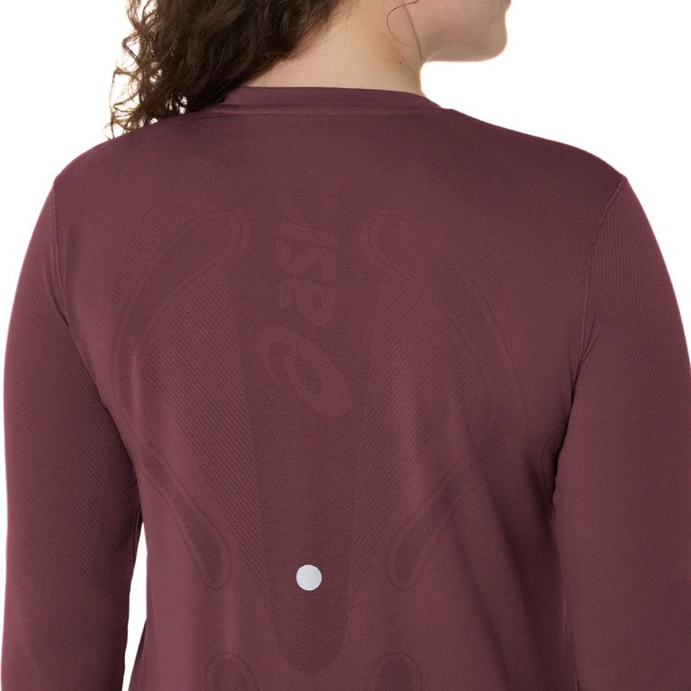 Футболка Asics Road Seamless LS Top W - червона