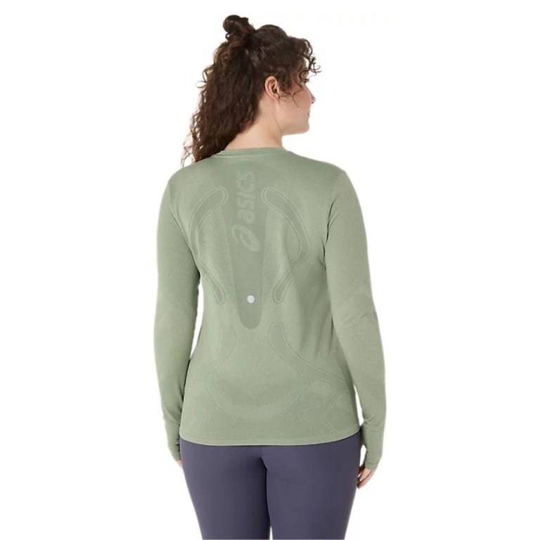 Футболка Asics Road Seamless LS Top W - зелена