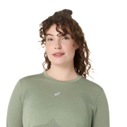 Футболка Asics Road Seamless LS Top W - зелена