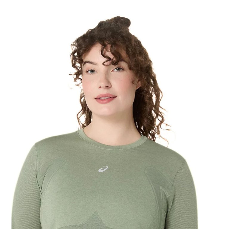 Футболка Asics Road Seamless LS Top W - зелена