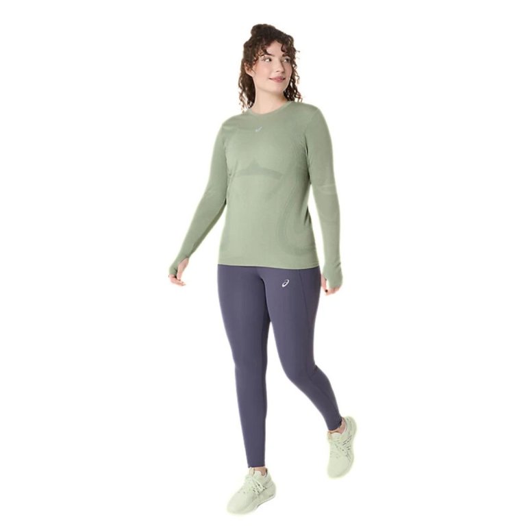 Футболка Asics Road Seamless LS Top W - зелена