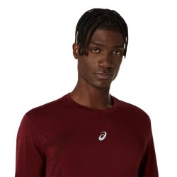 Футболка Asics Road Seamless LS Top M - червона