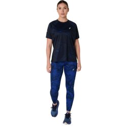 Футболка Asics Road Lite-Show SS Top W - чорно/синя
