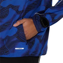 Куртка Asics Road Lite-Show Packable Jacket M - чорно/синя