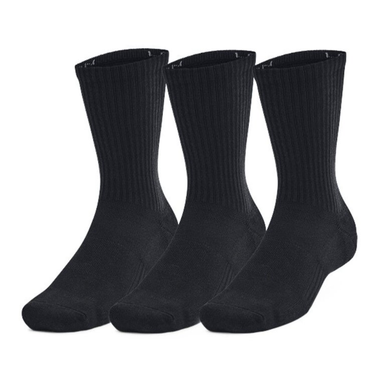 Шкарпетки Under Armour UA TC 3pk Crew Socks - чорні