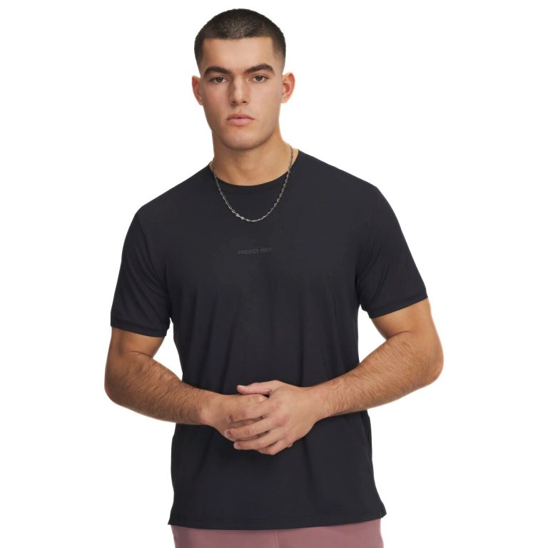 Футболка Under Armour Project Rock Iso Chill SS M - чорна
