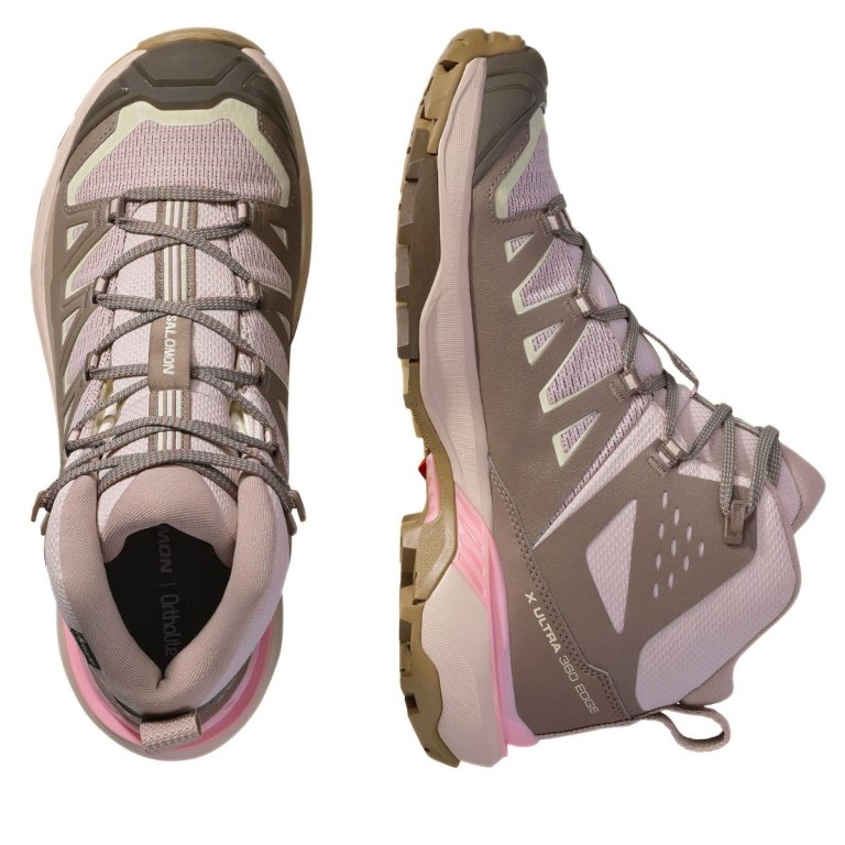 Черевики Salomon X Ultra 360 Edge Mid GTX W - рожево/коричневі