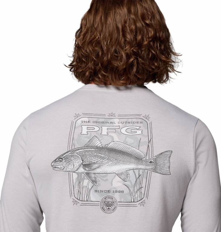 Футболка Columbia PFG Uncharted™ Graphic Tee LS M - сіра