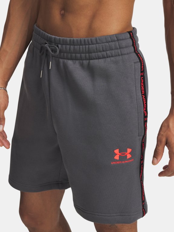 Шорти Under Armour Icon Fleece Short Tape сірі