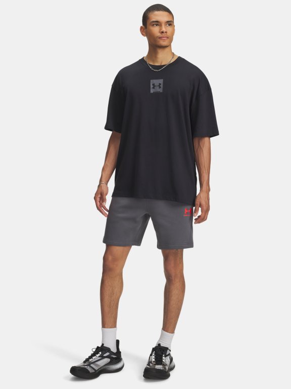 Шорти Under Armour Icon Fleece Short Tape сірі