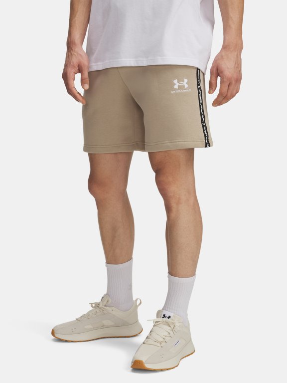 Шорти Under Armour Icon Fleece Short Tape коричневі