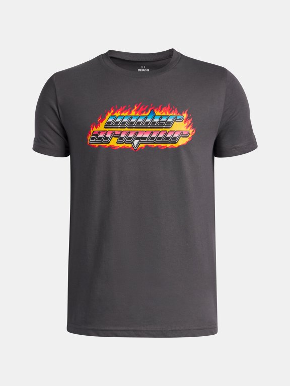 Футболка Under Armour Flame WM SS Jr Grey