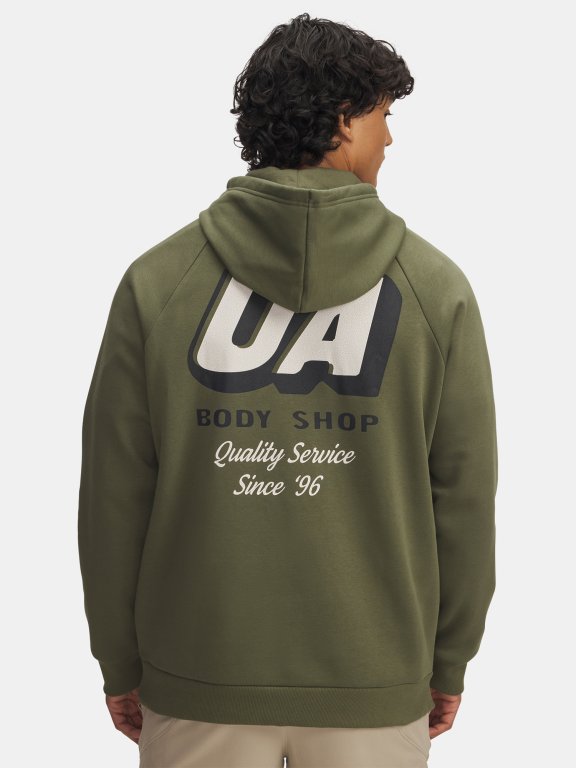 Худі Under Armour Rival Fleece Hbr зелене