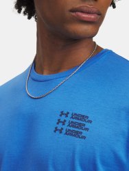 Футболка Under Armour Triple Stack LC Logo SS Man Blue
