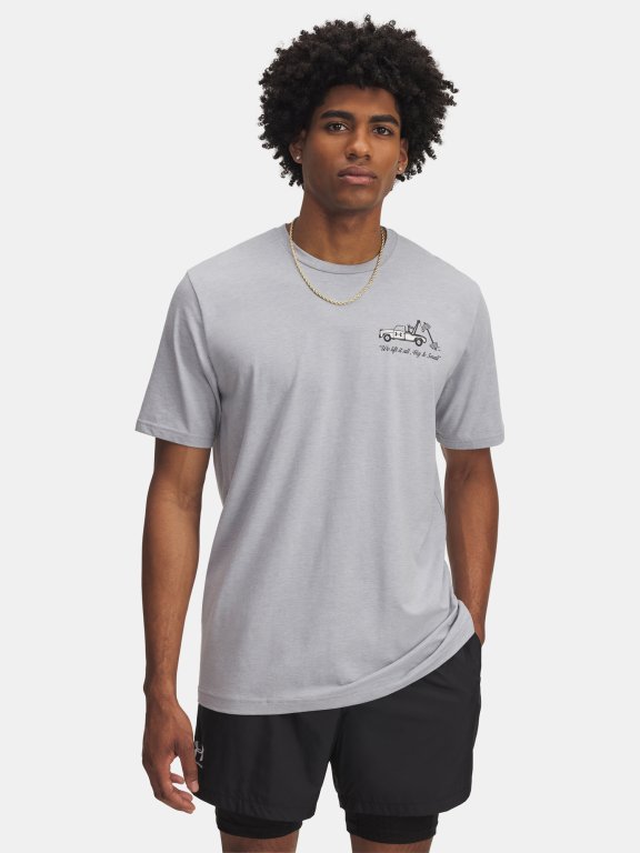 Футболка Under Armour 60/40S Body Shop SS Man Grey