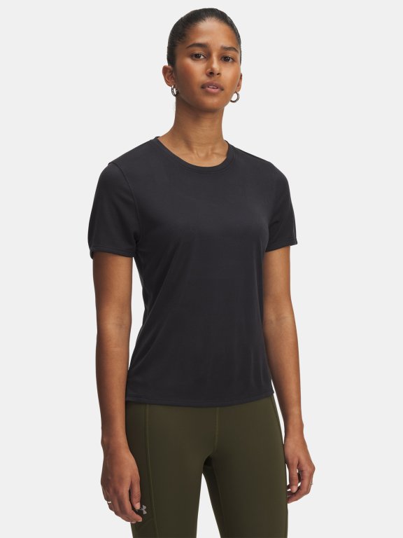 Футболка Under Armour Launch Jacquard SS Wmn Black