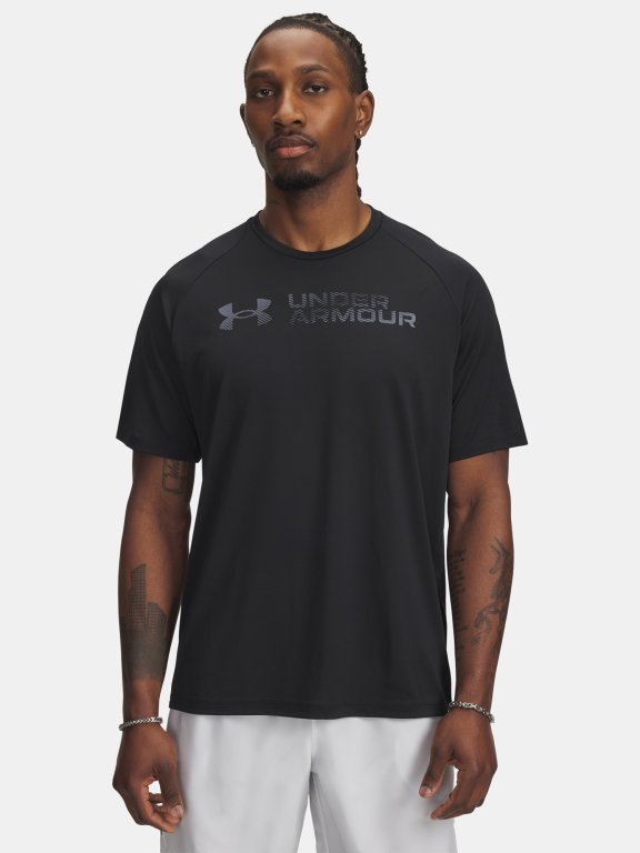 Футболка Under Armour Tech Reflective SS Man Black